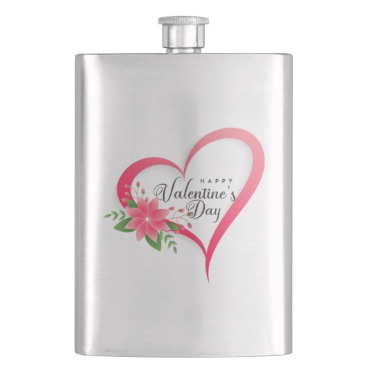 Happy Valentine's Day-53816 Tasse Flachmann (Vorderseite)