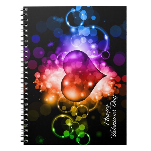Happy Valentine's Day 5A Notebook Notizblock (Vorderseite)
