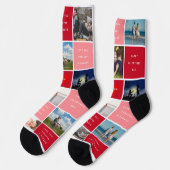 Happy Valentines Day 7 Foto Socken (Linkes Detail)