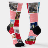 Happy Valentines Day 7 Foto Socken (Gewinkelt)