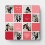 Happy Valentines Day 8 Photo Grid Fotoplatte (Vorderseite)