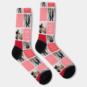 Happy Valentines Day 8 Photo Grid Socken (Rechts)