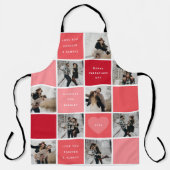 Happy Valentines Day 9 Foto Grid Schürze (Vorderseite)