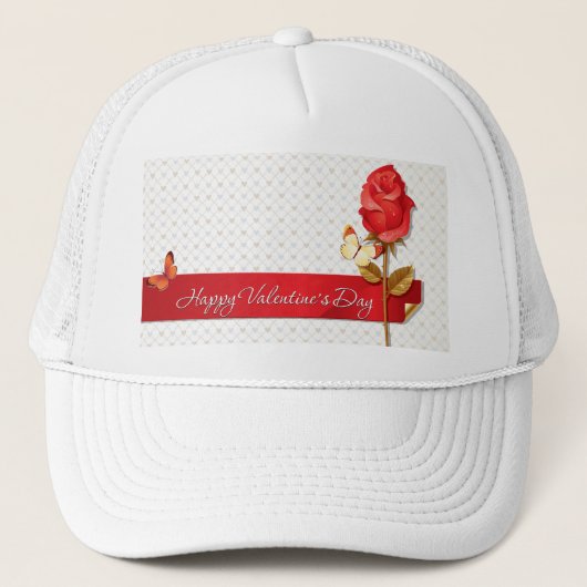 Happy Valentine's Day 9 Truckerkappe (Vorderseite)