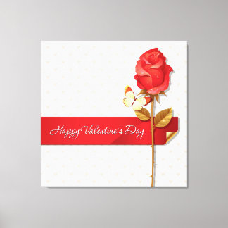 Happy Valentine's Day 9 Wrapped Canvas Leinwanddruck