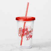 Happy Valentines Day Acryltrinkbecher (Rückseite)