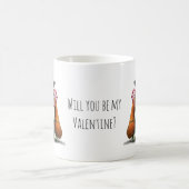 Happy Valentine's Day Adorable Basset Hound Kaffeetasse (Mittel)
