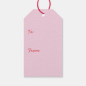 Happy Valentines Day American Pit Bull Terriers Geschenkanhänger (Rückseite)