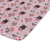 Happy Valentines Day American Pit Bull Terriers Schneidebrett (Ecke)