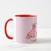 Happy Valentines Day American Pit Bull Terriers Tasse (Links)