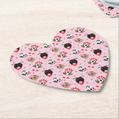 Happy Valentines Day American Pit Bull Terriers Untersetzer (angewinkelt)