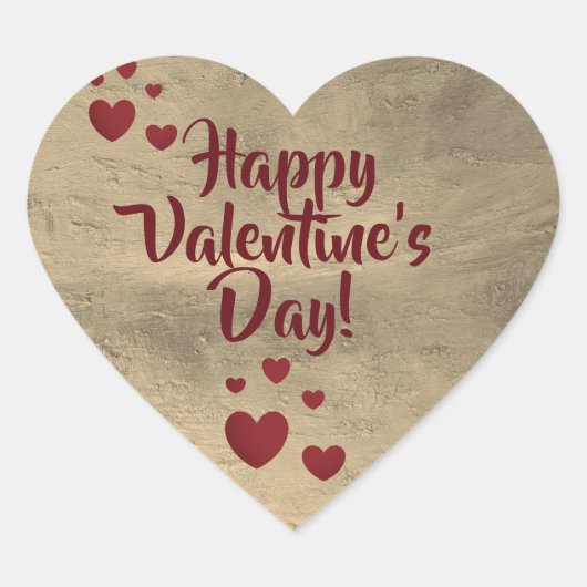 Happy Valentine's Day Aufkleber von DAL (Vorderseite)