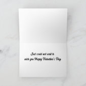 "HAPPY VALENTINE'S DAY" AUS DER AUSFÜHRUNG DER KAR KARTE (Innenseite)