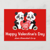 Happy Valentines Day aus Ihrer Heimat Co op Postkarte (Vorderseite)