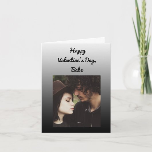 Happy Valentine's Day Babe, Fügen Sie Ihr eigenes Karte (Vorderseite)