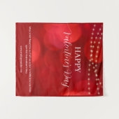 Happy Valentine's Day Backdrop Wandteppich (Vorderseite (Horizontal))