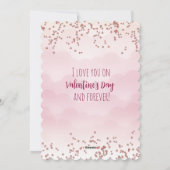 Happy Valentine's Day Balloons Feiertagskarte (Rückseite)