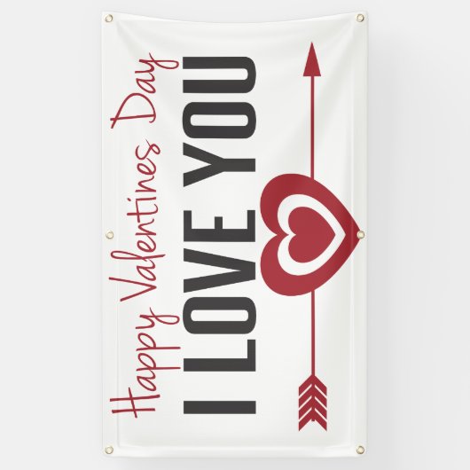 Happy Valentines Day Banner (Vertikal)