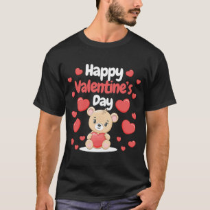 Happy Valentine's Day Bären Herz Liebe Herz Coupl T-Shirt