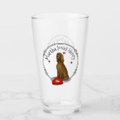 Happy Valentine's Day Be Mine Irish Setter (rot 1) Glas (Vorderseite)