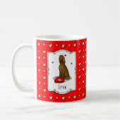 Happy Valentine's Day Be Mine Irish Setter (rot 1) Kaffeetasse (Links)