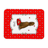 Happy Valentine's Day Be Mine Irish Setter (rot 1) Magnet (Horizontal)