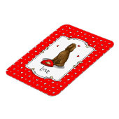 Happy Valentine's Day Be Mine Irish Setter (rot 1) Magnet (Linke Seite)