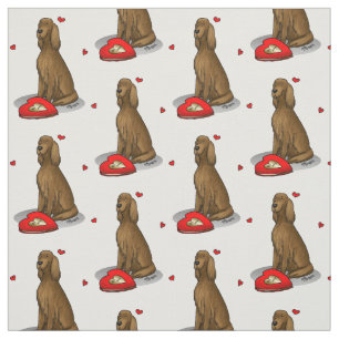 Happy Valentine's Day Be Mine Irish Setter (rot 1) Stoff