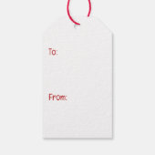 Happy Valentines Day Beagle Hunde Geschenkanhänger (Rückseite)