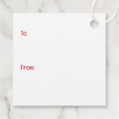 Happy Valentines Day Beagle Hunde Geschenkanhänger (Rückseite)