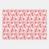 Happy Valentines Day Beagle Hunde Geschenkpapier Set (Vorderseite 3)