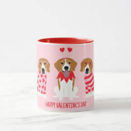 Happy Valentines Day Beagle Hunde Tasse