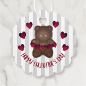 Happy Valentines Day Bear Geschenkanhänger (Rückseite)