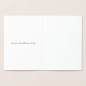 Happy Valentine's Day benutzerdefinierte Skriptpol Folienkarte (Innenseite)