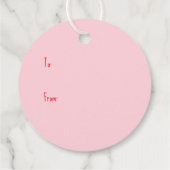 Happy Valentines Day Berner Hunde Geschenkanhänger (Rückseite)