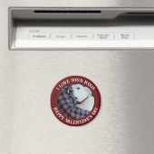 Happy Valentine's Day Best Daddy Niedlich Hund Fot Magnet (In Situ (Geschirrspüler))