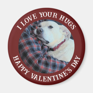 Happy Valentine's Day Best Daddy Niedlich Hund Fot Magnet