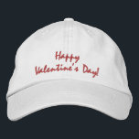Happy Valentine's Day Bestickte Baseballkappe<br><div class="desc">Leicht zu tragen,  können Sie diese Kappe jeden Valentinstag benutzen und ein tolles Geschenk machen.</div>