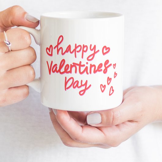 Happy Valentine's Day Besties Forever Heart Foto Kaffeetasse