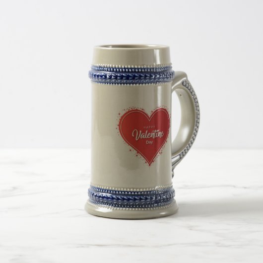 Happy Valentine's Day Bierglas (VorderseiteRechts)