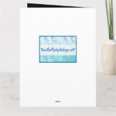 Happy Valentine's Day Black Ombre Fotokarte Karte (Rückseite)