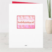 Happy Valentine's Day Black Ombre Fotokarte Karte (Rückseite)