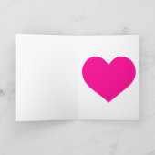 Happy Valentines Day Blume Herzlich Willkommen Karte (Innenseite)