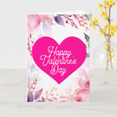 Happy Valentines Day Blume Herzlich Willkommen Karte (Gelbe Blume)