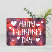 Happy Valentines Day Bokee Einladung (Stehend Vorderseite)