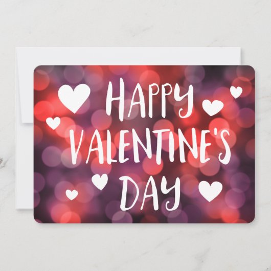 Happy Valentines Day Bokee Einladung (Vorderseite)