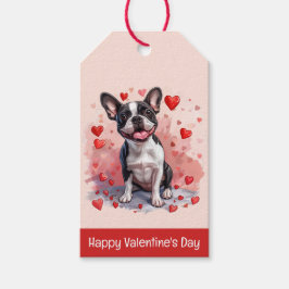Happy Valentines Day Boston Terrier Dog Geschenkanhänger
