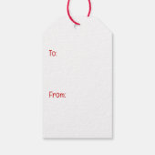 Happy Valentines Day Boston Terrier Dog Geschenkanhänger (Rückseite)