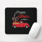 Happy Valentine's Day Boston Terrier Dog Mousepad (Mit Mouse)