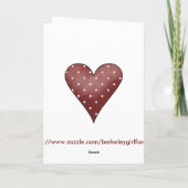 Happy Valentine's Day Bouquet - Grußkarte Feiertagskarte (Rückseite)